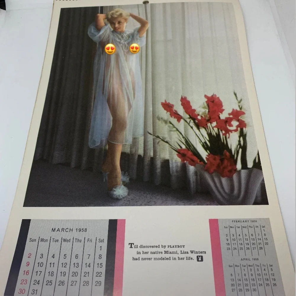 1958 Playboy Playmate Calendar !